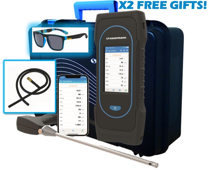 Sauermann Si-CA 230 Combustion Flue Gas Analyser - (O2+CO+NO)