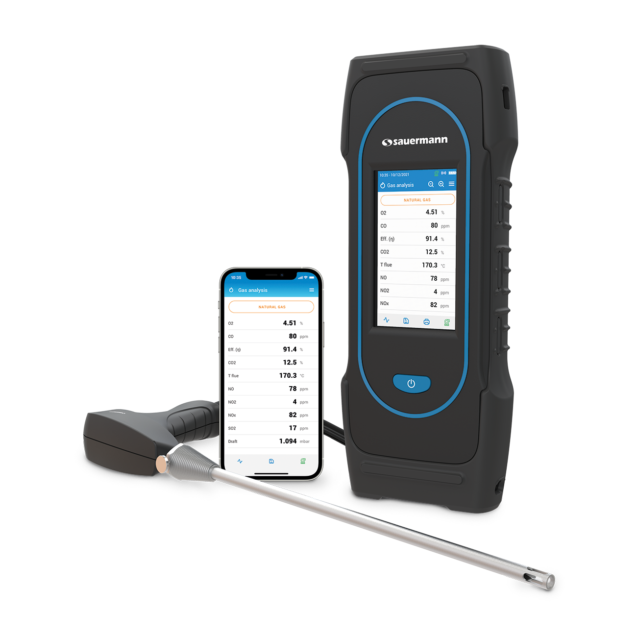 Sauermann Si-CA 230 Combustion Flue Gas Analyser - (O2+CO+NO)