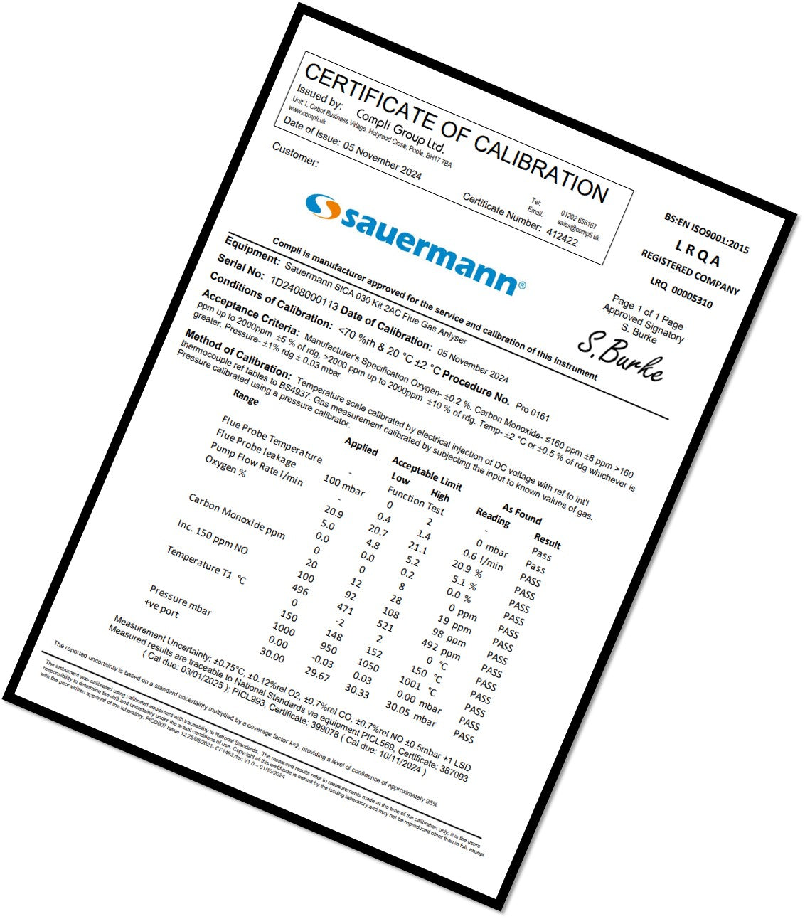 Service & Calibration