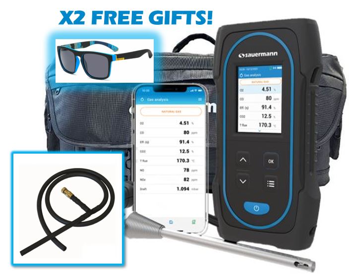 Sauermann Si-CA 030 Combustion Flue Gas Analyser Kit (O2 & CO) + Kit