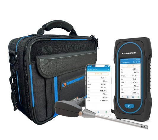 Velocity Sauermann Si-CA 130 Combustion Flue Gas Analyser 180mm probe